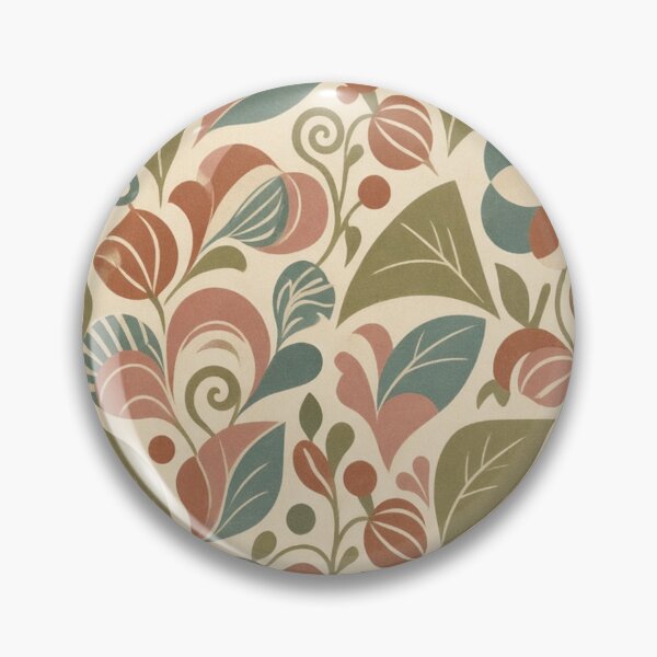 Item preview, Retro 70s Vintage Floral Seamless Pattern Sage Green Terracotta Cottagecore Botanical  designed and sold by Dogandesighn.