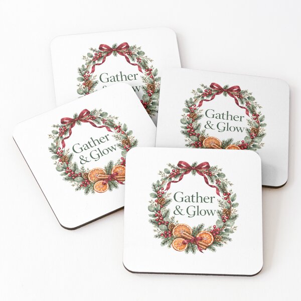 Item preview, Gather and Glow Christmas Citrus Evergreen Botanical Wreath designed and sold by CheersTOGETHER.