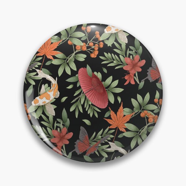 Item preview, Koi and Maple Pattern designed and sold by Nimlongarts.