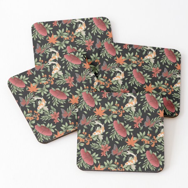 Item preview, Koi and Maple Pattern designed and sold by Nimlongarts.