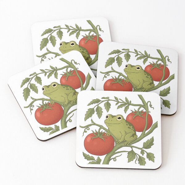 Item preview, Garden Frog In The Tomato Plant designed and sold by DariaDoodleArt.