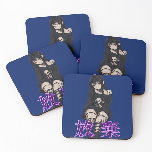 Item preview, Gothic Sad Anime Girl Monochrome Grunge designed and sold by alvagross.
