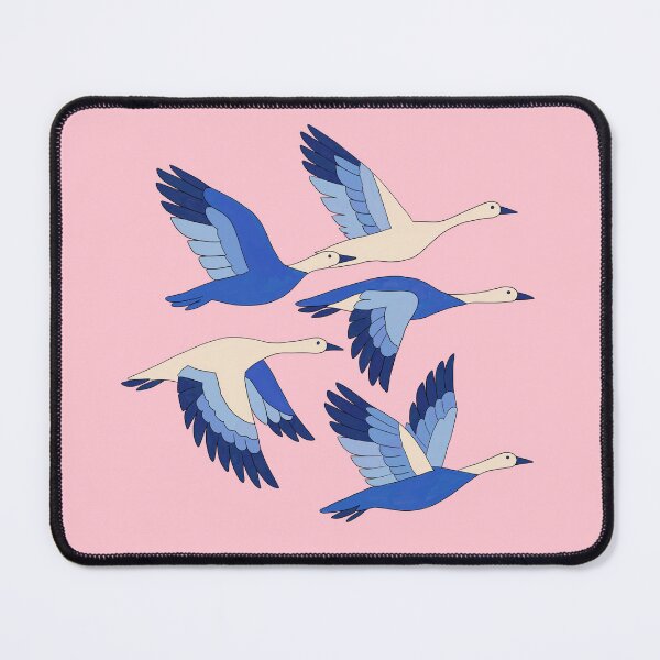 Item preview, Flying Blue Geese Illustration, Hand-Painted Flock in Flight designed and sold by sdcreations210.