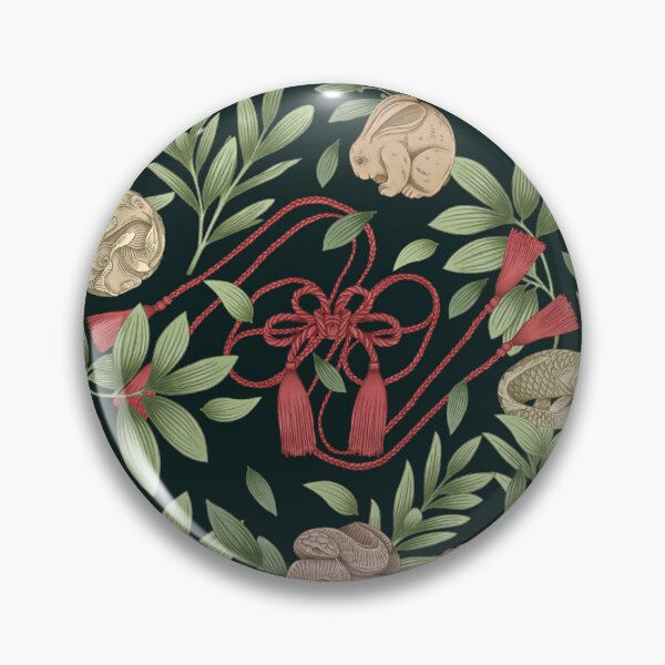 Item preview, Ribbon and Netsuke Pattern designed and sold by Nimlongarts.