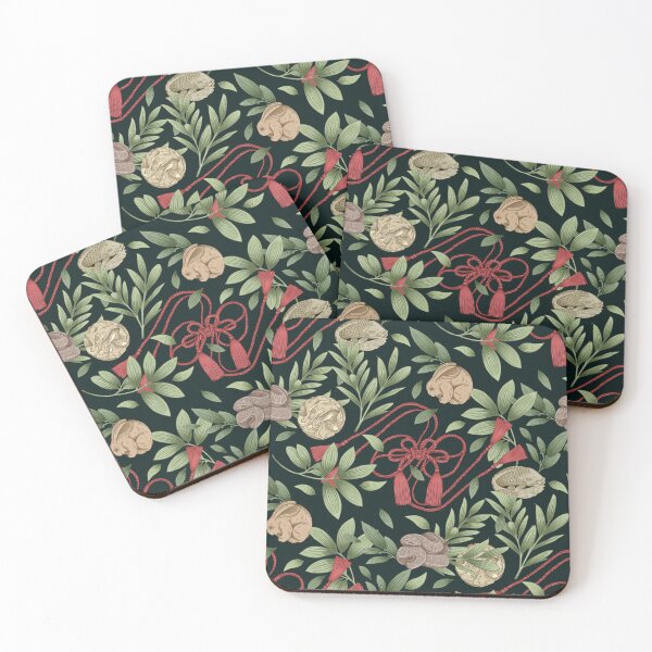 Item preview, Ribbon and Netsuke Pattern designed and sold by Nimlongarts.