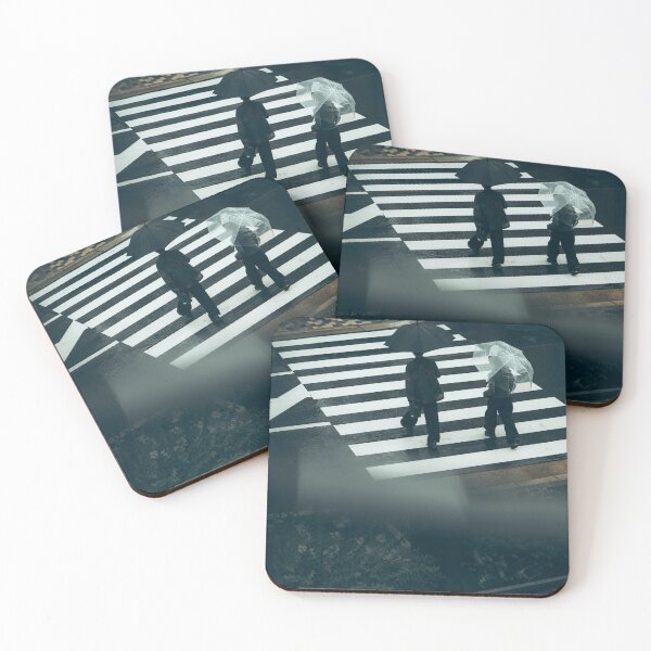 Item preview, Rainy Tokyo Crossing - Moody Urban Street Photography designed and sold by asun5.