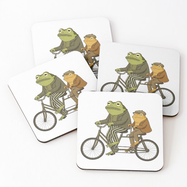 Item preview, Two Frogs Riding A Tandem Bicycle designed and sold by DariaDoodleArt.