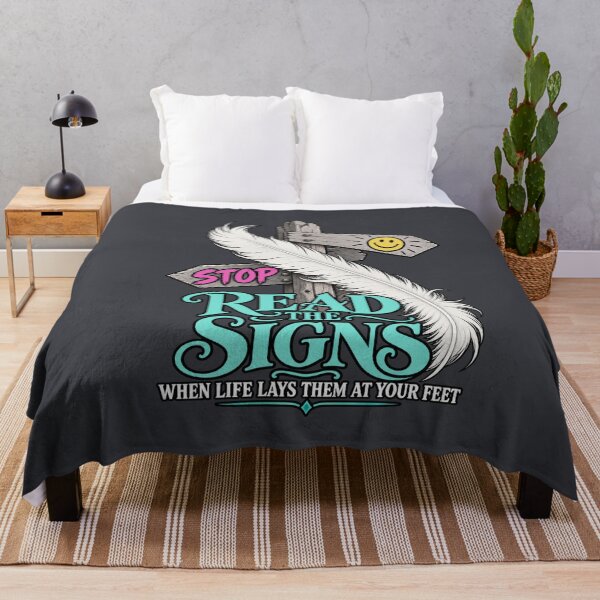 Item preview, Read the Signs – Inspirational Life Quote designed and sold by Aimetoi.
