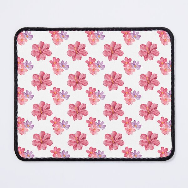 Item preview, Watercolor Pink Floral Pattern Tropical Flowers Aesthetic Pattern designed and sold by MsMind.