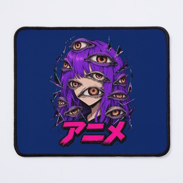 Item preview, Yandere Creepy Cute Purple Anime Eyes designed and sold by alvagross.