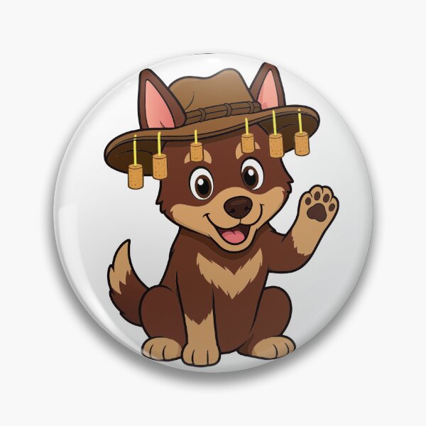 Item preview, Works Like A Dog Until Smoko Funny Red Kelpie designed and sold by RDMOption.