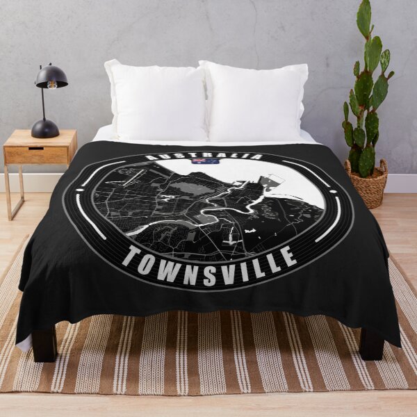 Item preview, Townsville Australia City Map designed and sold by Thistle-TShop.
