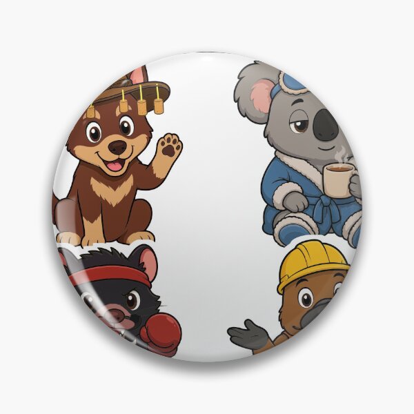 Item preview, The Smoko Crew Funny Aussie Animals Tradie Coffee Break designed and sold by RDMOption.