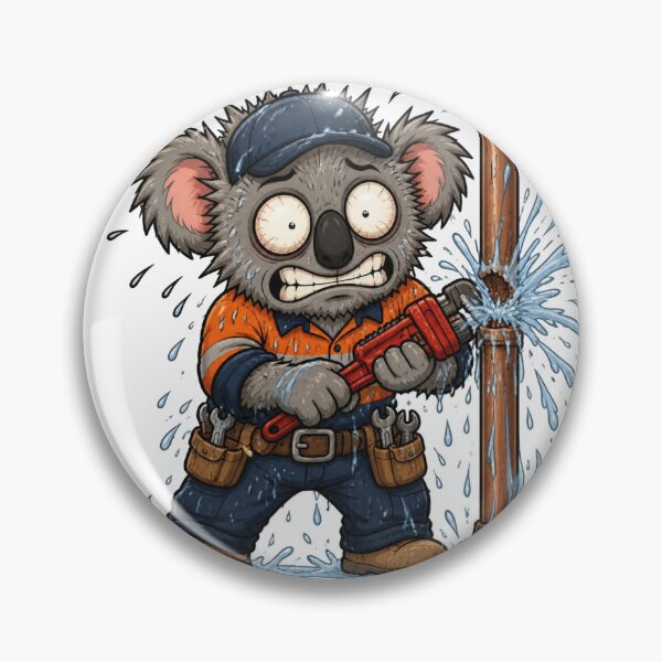 Item preview, Plumber If It's Wet I'm There Funny Koala In Hi Vis designed and sold by RDMOption.