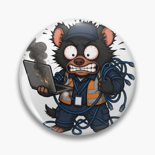 Item preview, IT Tech Ctrl Alt Del Is All You Need Funny Tasmanian Devil In Hi Vis designed and sold by RDMOption.