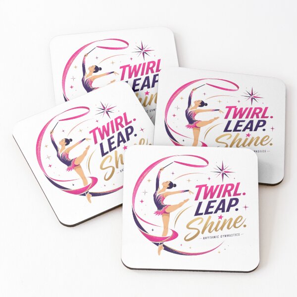 Item preview, Twirl. Leap. Shine. rhythmic gymnastics designed and sold by FlipGymnastics.