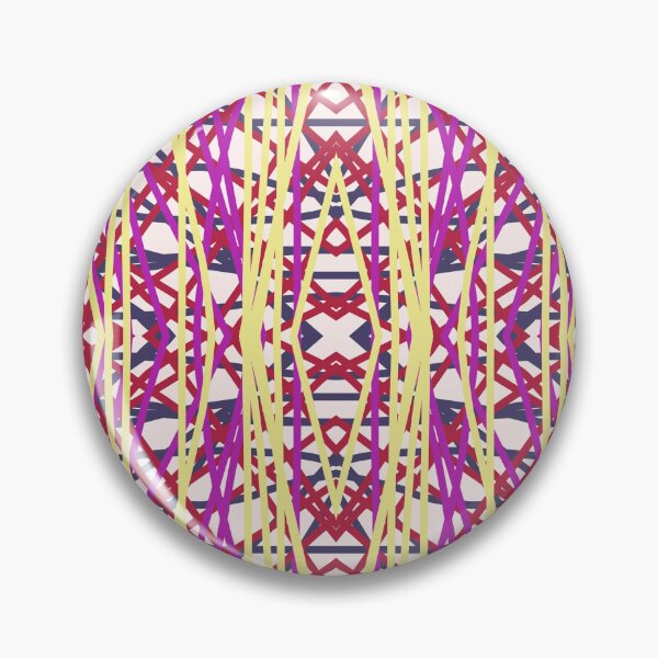 Item preview, Intricate Pink and Gold Tribal Geometric Lattice Pattern designed and sold by Larter-designs.