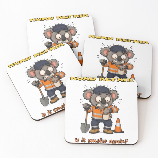Item preview, Road Repair Is It Smoko Again Funny Koala In Hi Vis designed and sold by RDMOption.