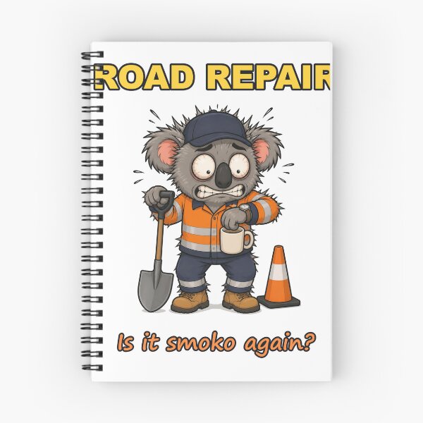 Item preview, Road Repair Is It Smoko Again Funny Koala In Hi Vis designed and sold by RDMOption.