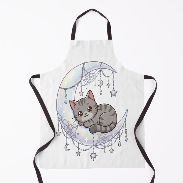 Item preview, Cute Moon Cat Crescent Crystal designed and sold by Ella_Sketch.