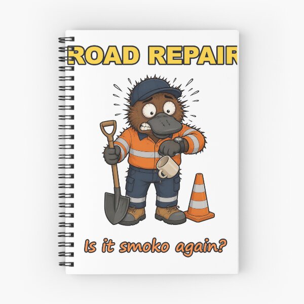 Item preview, Road Repair Is It Smoko Again Funny Platypus In Hi Vis designed and sold by RDMOption.
