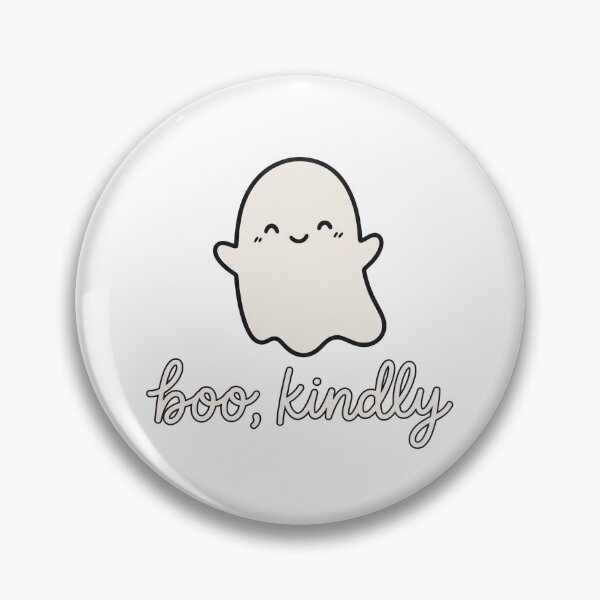 Item preview, Boo, Kindly — Cute Minimal Ghost designed and sold by Mora Atelier Designs.