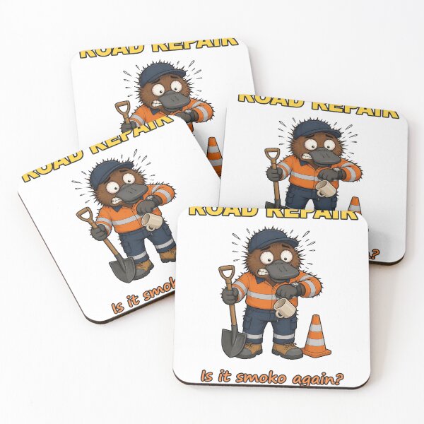 Item preview, Road Repair Is It Smoko Again Funny Platypus In Hi Vis designed and sold by RDMOption.