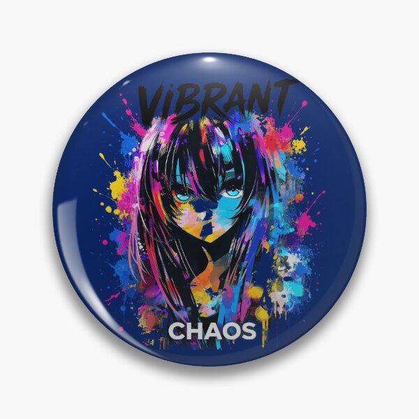 Item preview, Vibrant Chaos Drip Glitch Anime Girl designed and sold by alvagross.
