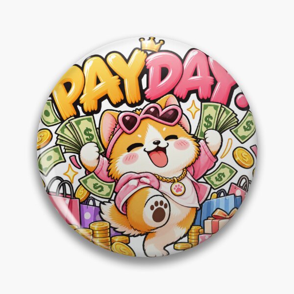 Item preview, Funny Corgi Payday Celebration Money Lover designed and sold by Moonya26.