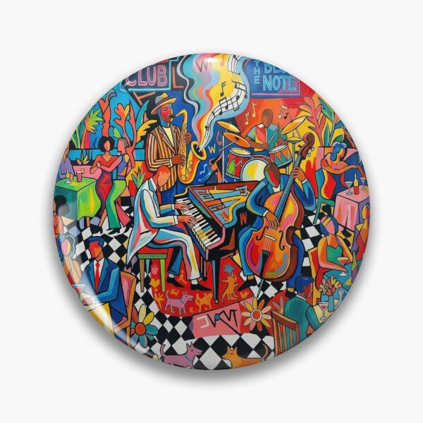 Item preview, Vibrant Jazz Club Blue Note Pop Art designed and sold by inkTheory..