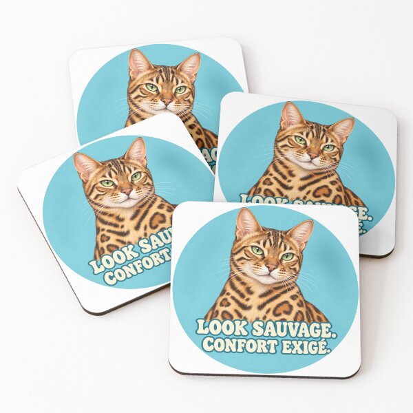 Item preview, Bengal cat – Wild look, comfort required – Humorous leopard cat designed and sold by ateliermnp.