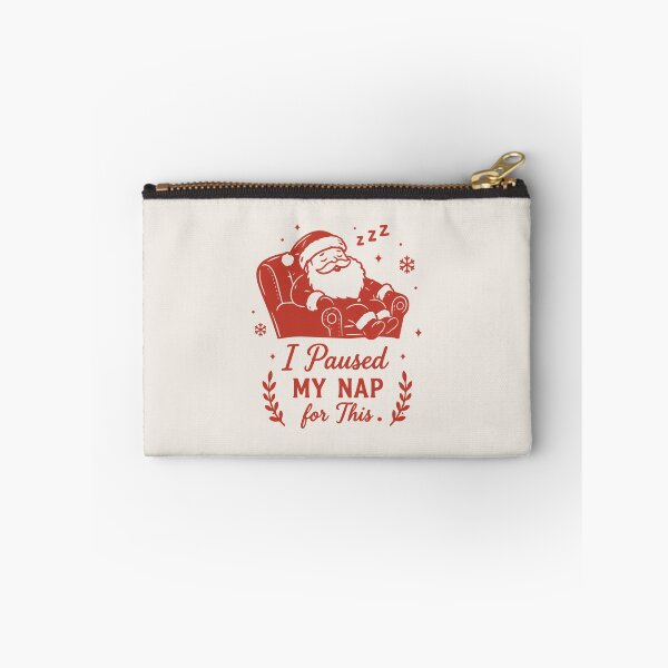 Item preview, I Paused My Nap For This – Sleeping Santa Claus Christmas Art designed and sold by Tklezardesigns.