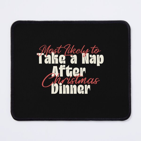 Item preview, Most Likely To Take A Nap After Christmas Dinner | Funny Christmas Quote | Vintage Holiday Humor designed and sold by stylishdzign.