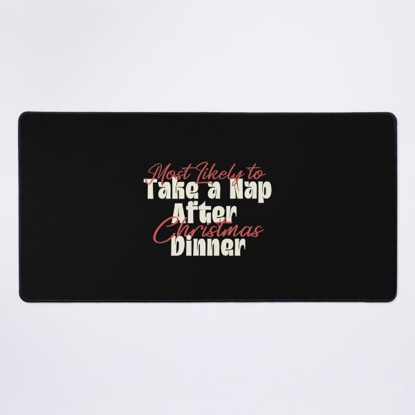 Item preview, Most Likely To Take A Nap After Christmas Dinner | Funny Christmas Quote | Vintage Holiday Humor designed and sold by stylishdzign.