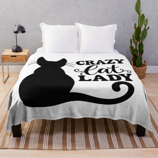 Item preview, Crazy Cat Lady Silhouette Funny Cat Mom Graphic designed and sold by dartoffofo⭐⭐⭐⭐⭐.