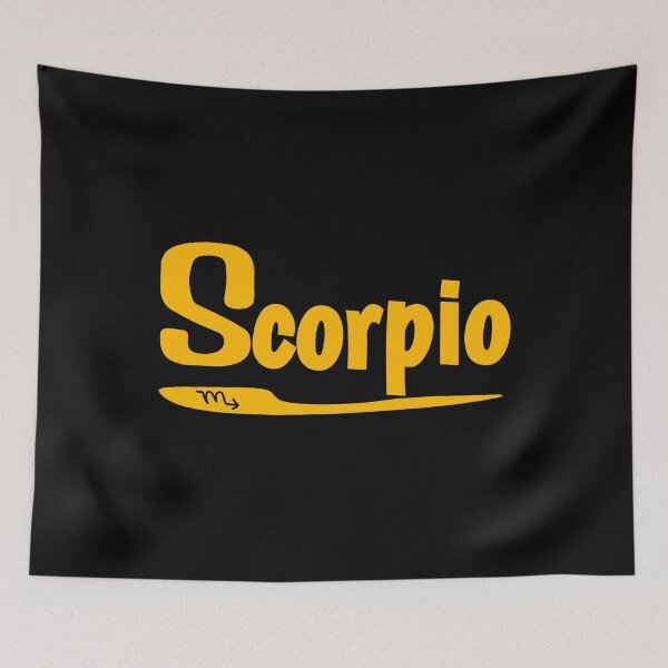 Item preview, Scorpio horoscope emblem yellow designed and sold by vibeno1.