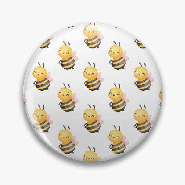 Item preview, Cute Watercolor Bumble Bee Pattern Kawaii Honey Bee Aesthetic designed and sold by MsMind.