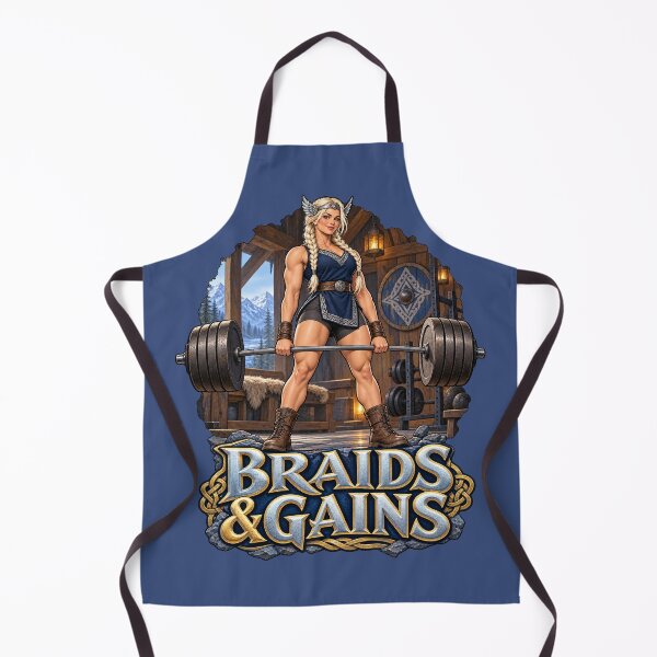 Item preview, Braids & Gains – Valkyrie Gym Humor designed and sold by GENX-AUTISM-DAD.