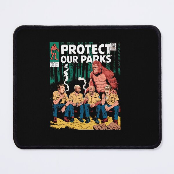 Item preview, Protect Our Parks JRE Podcast Comic Book Cover designed and sold by RupertElmsley.
