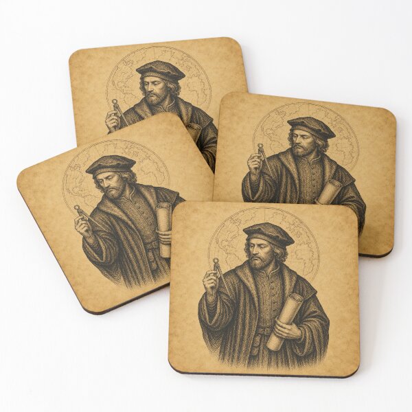 Item preview, Medieval Cartographer with Compass and Map designed and sold by photoparadise22.