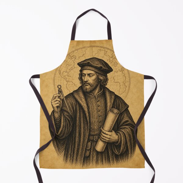 Item preview, Medieval Cartographer with Compass and Map designed and sold by photoparadise22.