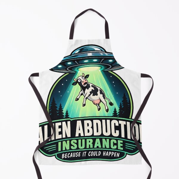 Item preview, Alien Abduction Insurance – Funny UFO Cow Abduction Sci-Fi Humor designed and sold by jahiggin.