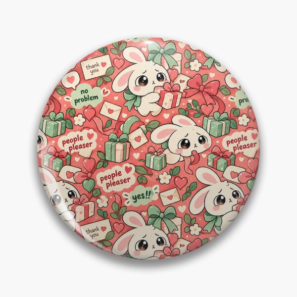 Item preview, People Pleaser Bunny Pattern — Kawaii Yes Seamless designed and sold by Visual Dept..
