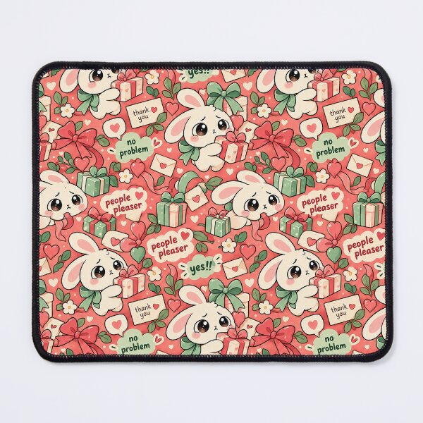 Item preview, People Pleaser Bunny Pattern — Kawaii Yes Seamless designed and sold by Visual Dept..