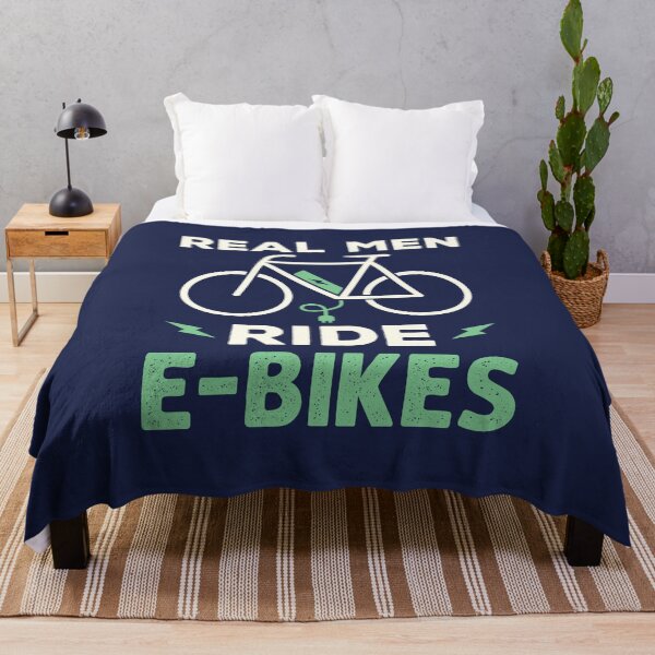 Item preview, Real Men Ride E-Bikes Funny Electric Bike designed and sold by jaygo.