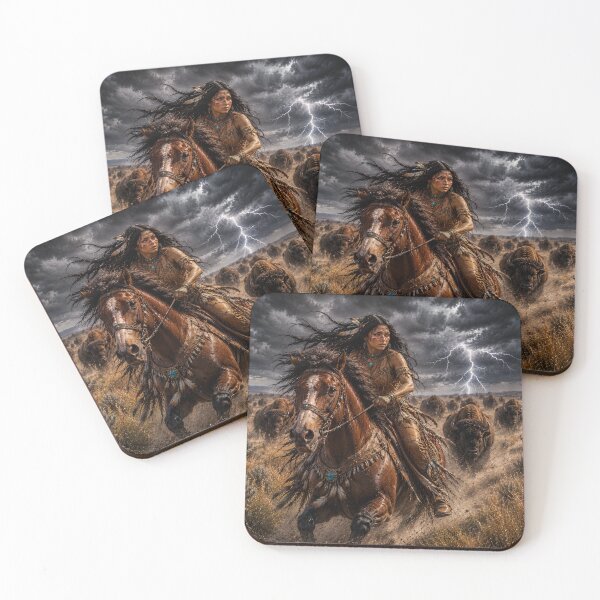 Item preview, Native American Warrior Woman on Horseback designed and sold by photoparadise22.