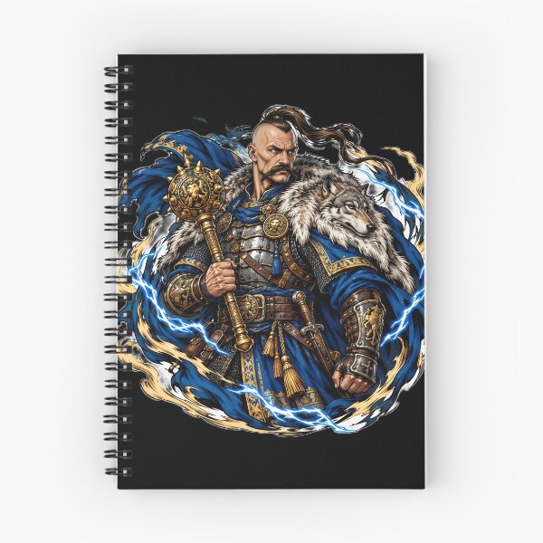 Item preview, Epic Ukrainian Cossack Hetman Warrior With Mace designed and sold by ValhallaHub.