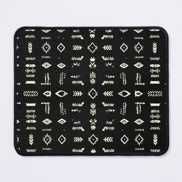 Item preview, Black Ethnic Geometric Pattern designed and sold by Wolagno.