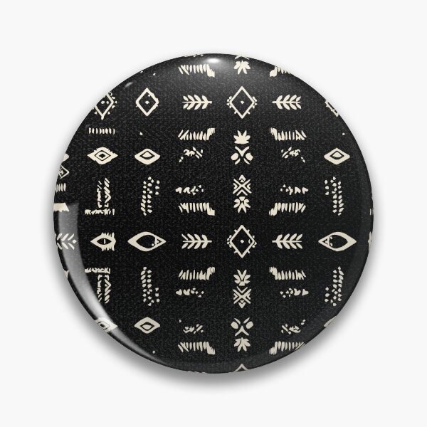 Item preview, Black Ethnic Geometric Pattern designed and sold by Wolagno.
