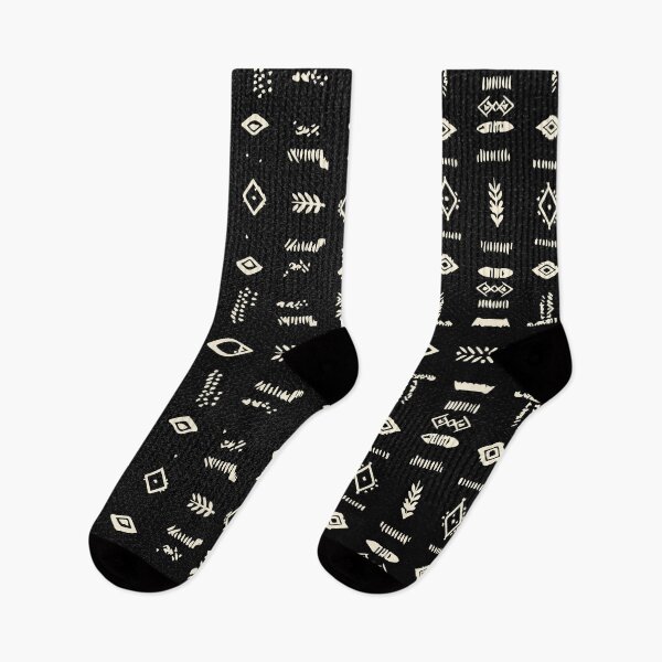 Item preview, Black Ethnic Geometric Pattern designed and sold by Wolagno.